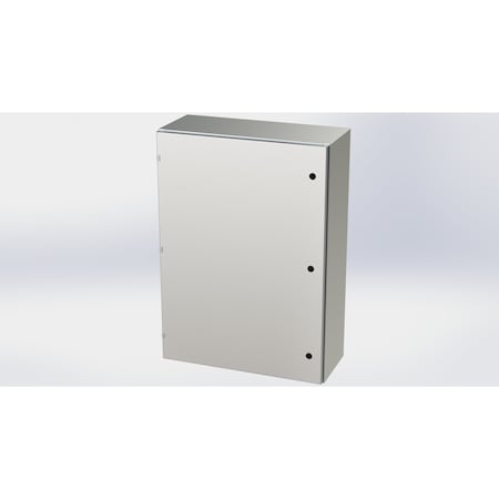 Saginaw Control & Engineering 1/4 Turn Latch Electrical Enclosures, 42 in H, 12 in D, 30 in W, NEMA 3R, 4, 4X, 12, 13 SCE-42EL3012SSLP